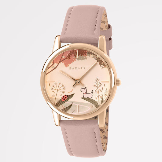 Radley London Ladybird Road Leather Strap Watch Prairie Pink - RY21846