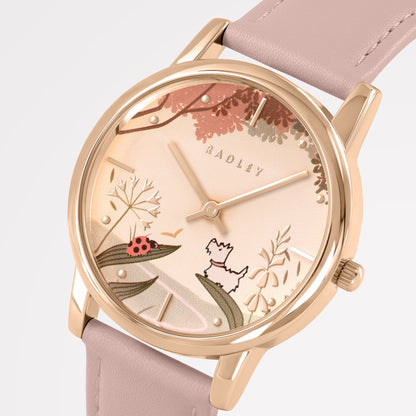 Radley London Ladybird Road Leather Strap Watch Prairie Pink - RY21846