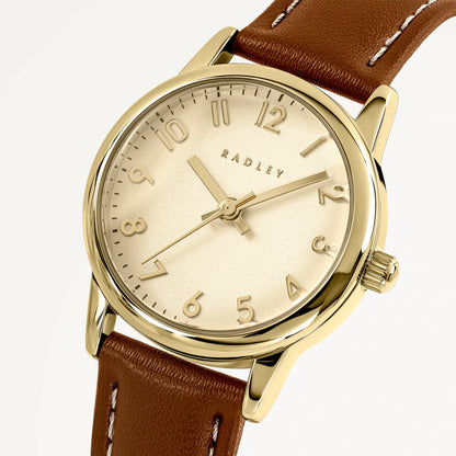 Radley London Southwark Park Leather Strap Watch Cognac - RY21902