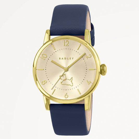 Radley London Spring Street 35mm With Leather Strap Watch Ink - RY21944A
