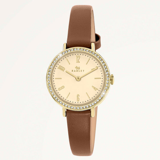 Radley London Windsor Lane 26Mm With Leather Strap Watch Cognac - RY21910A