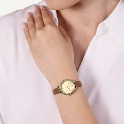 Radley London Windsor Lane 26Mm With Leather Strap Watch Cognac - RY21910A