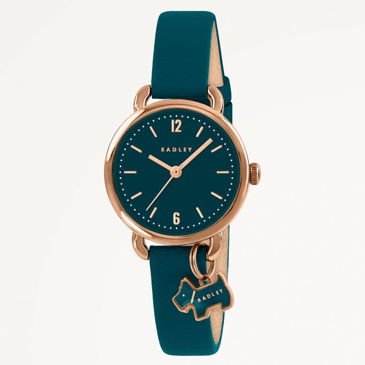 Radley London Bishops Lane Mini Charm With Leather Strap Teal - RY21932A