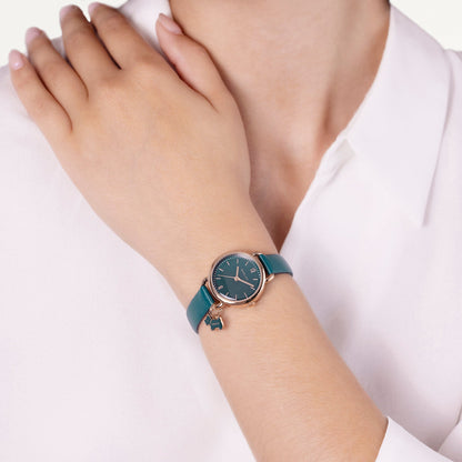 Radley London Bishops Lane Mini Charm With Leather Strap Teal - RY21932A