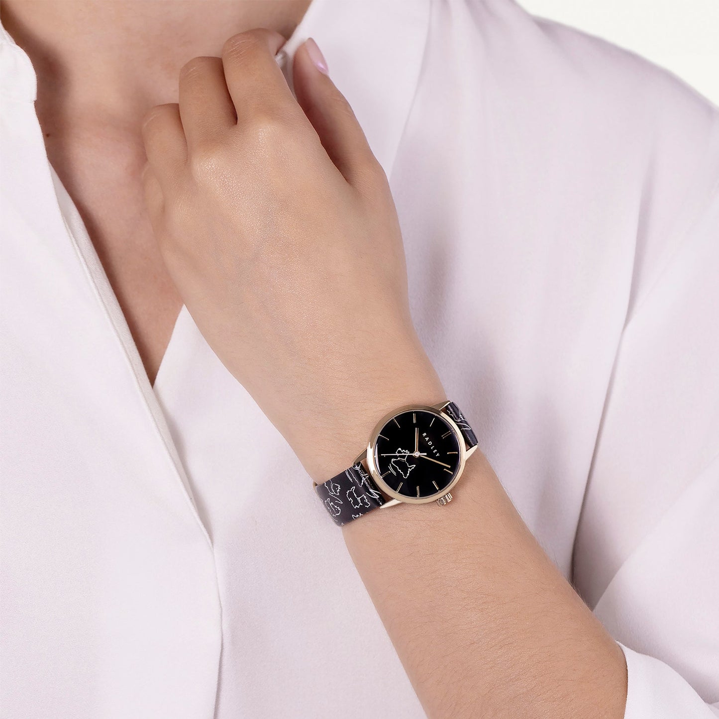 Radley London Kendal Terrace 31mm With Leather Strap Watch Black - RY21908A