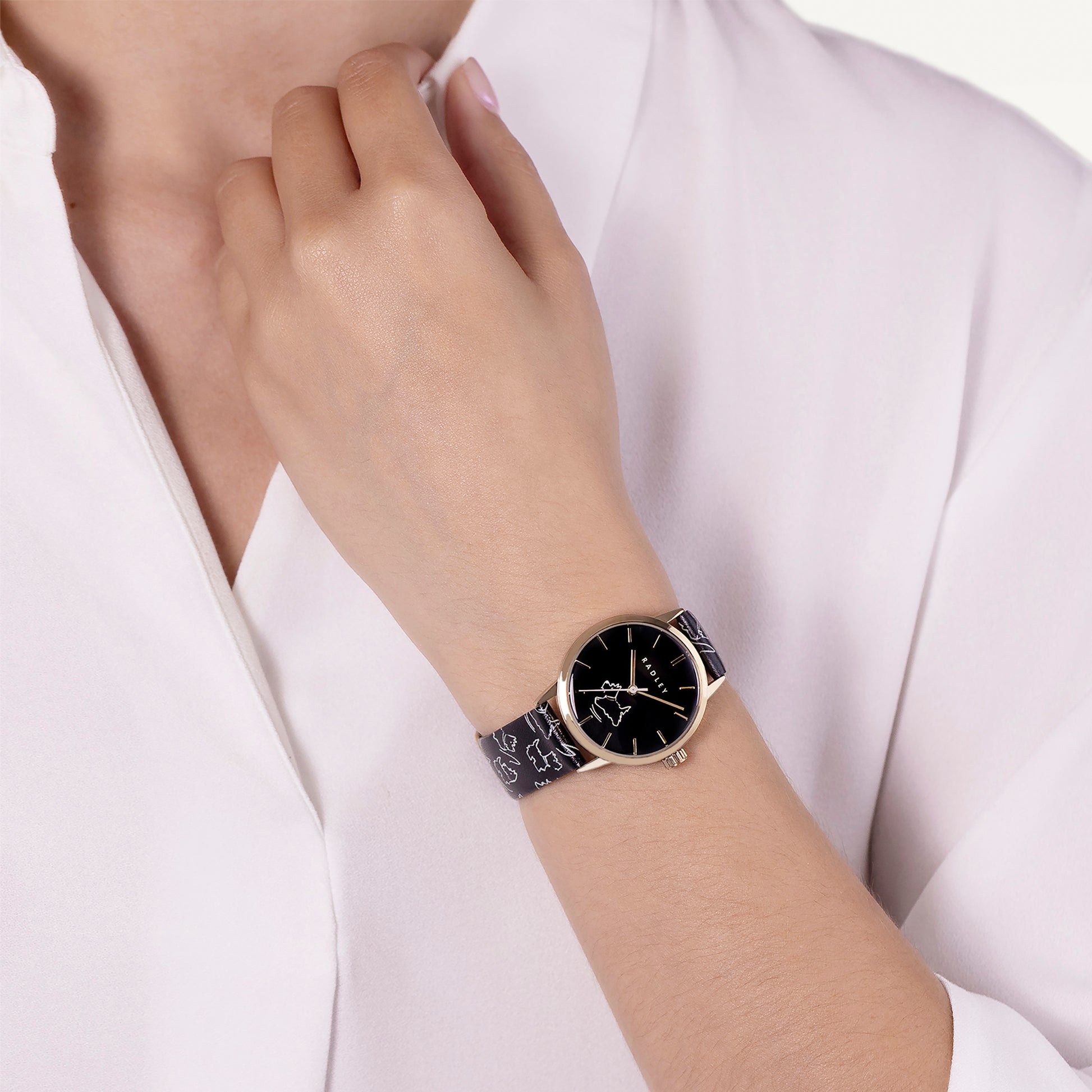 Radley London Kendal Terrace 31mm With Leather Strap Watch Black - RY21908A