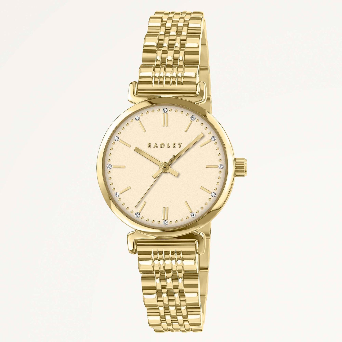 Radley London Roman Crescent T-Bar Bracelet Watch Gold - RY4672