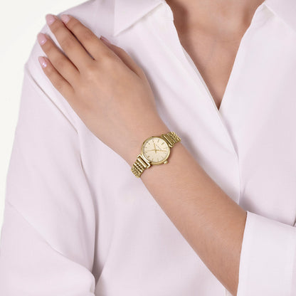 Radley London Roman Crescent T-Bar Bracelet Watch Gold - RY4672