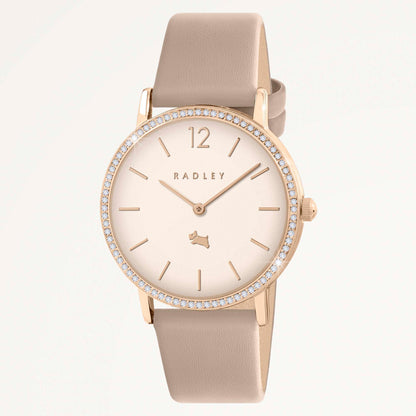 Radley London Mill Bay 35mm With Leather Strap Watch Porcini - RY21938A