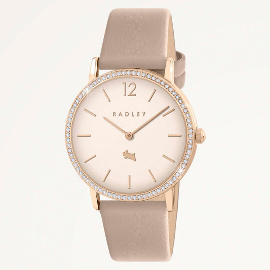 Radley London Mill Bay 35mm With Leather Strap Watch Porcini - RY21938A