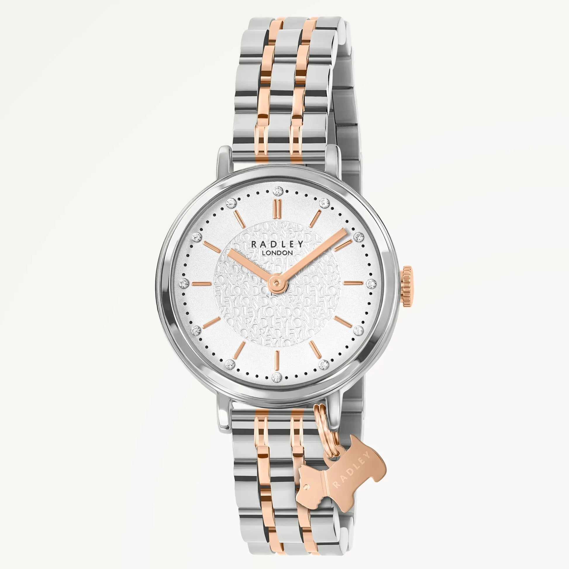 Radley London Selby Street Two Tone Link Bracelet Watch Rose Gold - RY4623