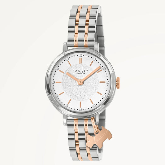Radley London Selby Street Two Tone Link Bracelet Watch Rose Gold - RY4623