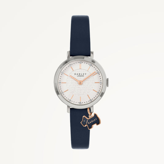 Radley London York Mews Leather Strap Watch Ink - RY2861