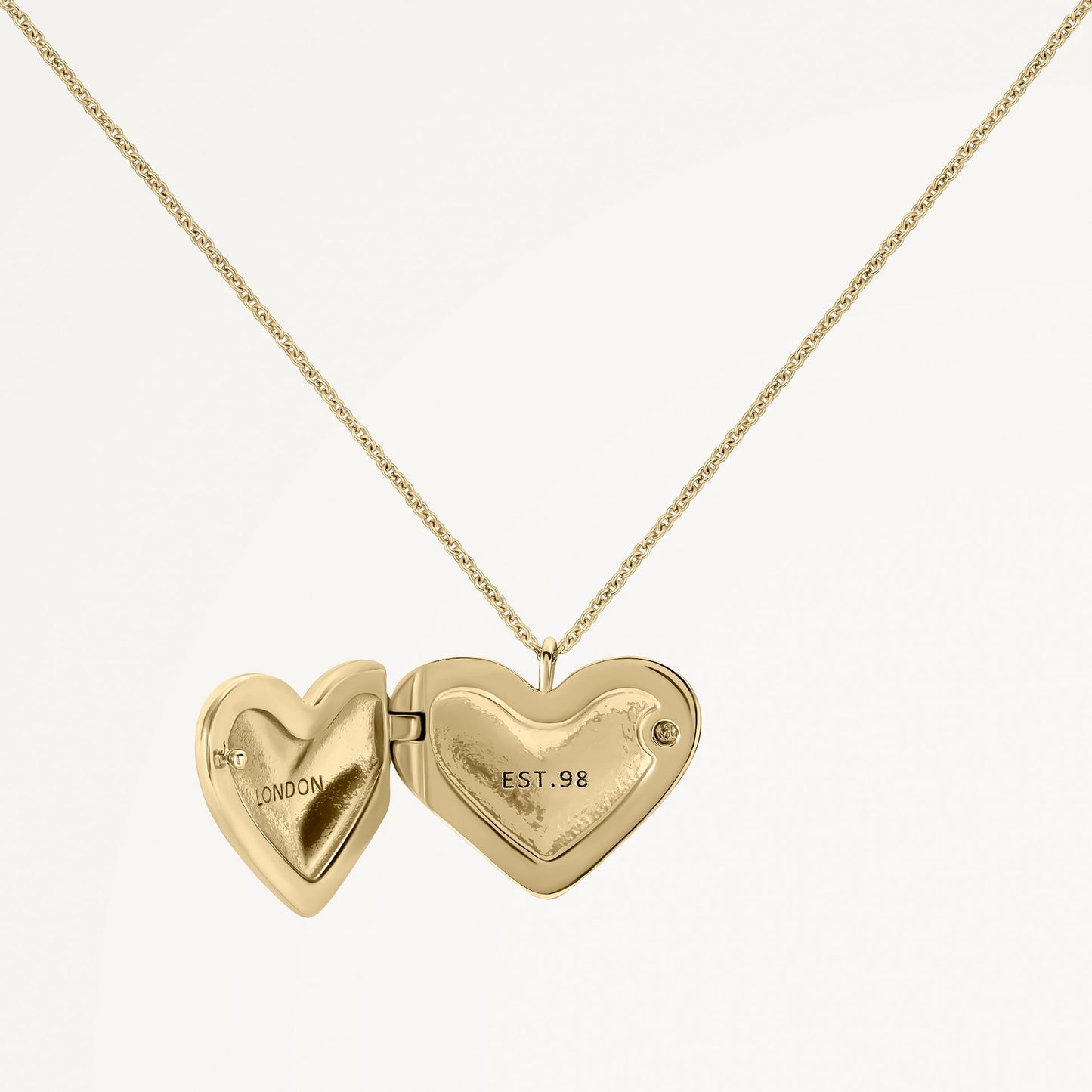 Radley London Gold Hammer Heart Locket Necklace