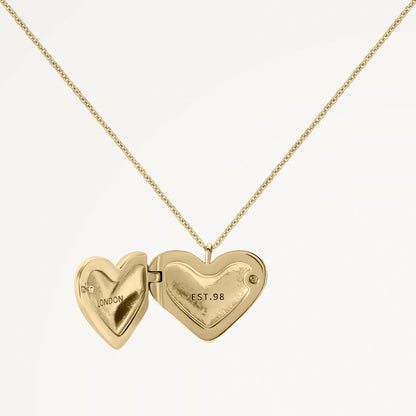 Radley London Gold Hammer Heart Locket Necklace