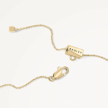 Radley London Gold Hammer Heart Locket Necklace