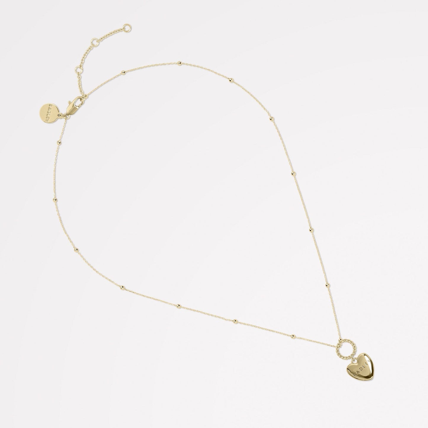 Radley London Gold 18Ct Gold Plated Heart Charm Necklace