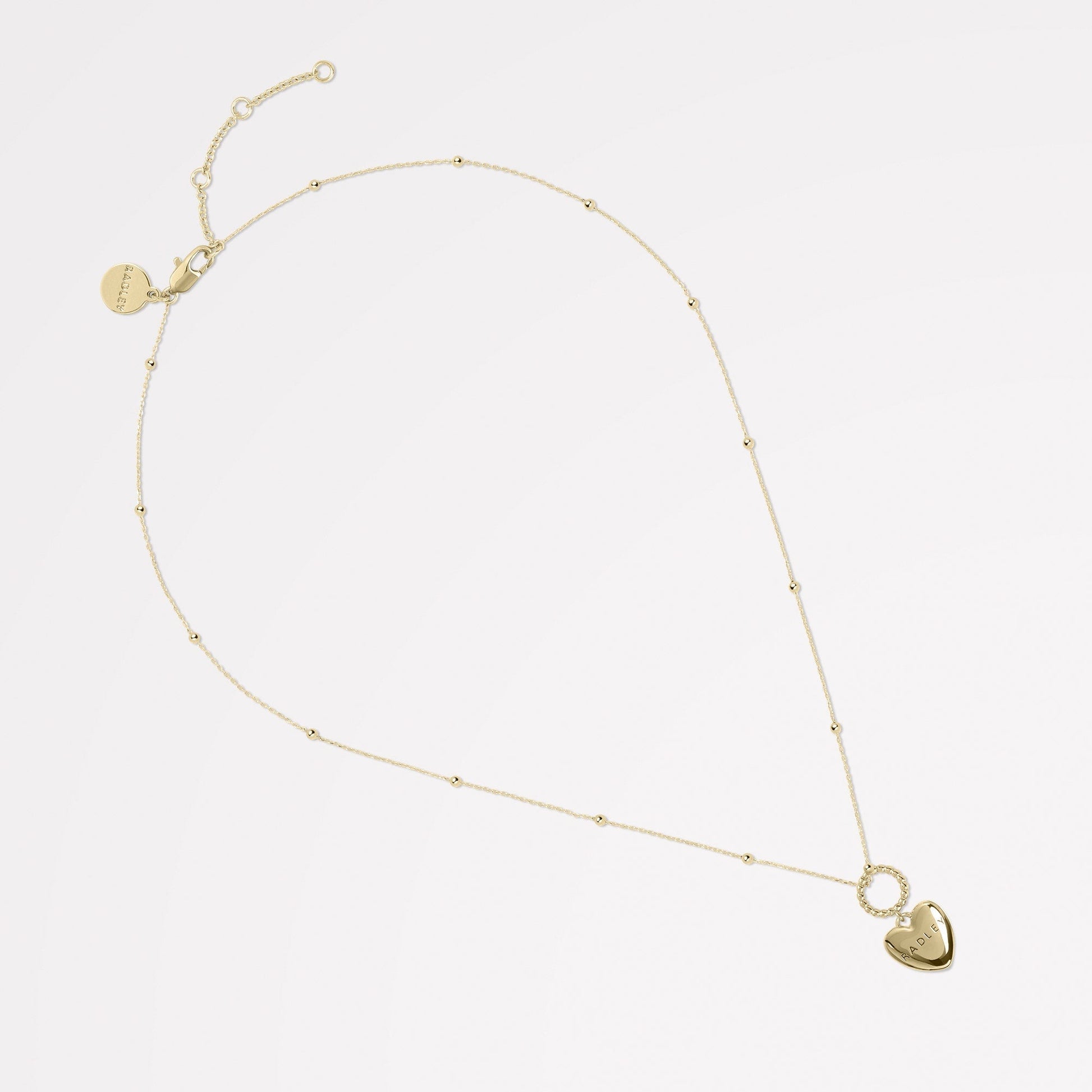 Radley London Gold 18Ct Gold Plated Heart Charm Necklace
