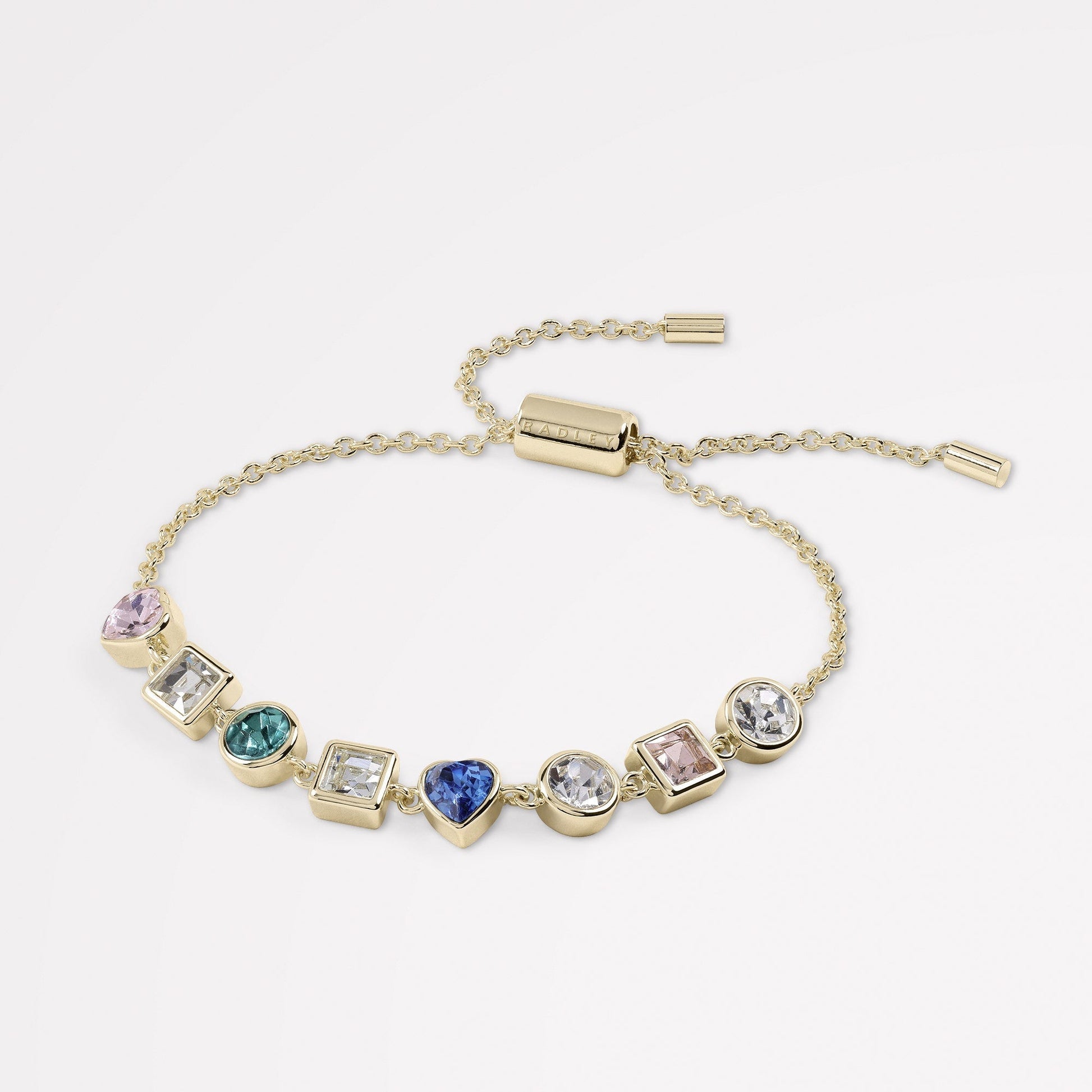 Radley London Gold 18Ct Gold Plated Multi Stone Bracelet