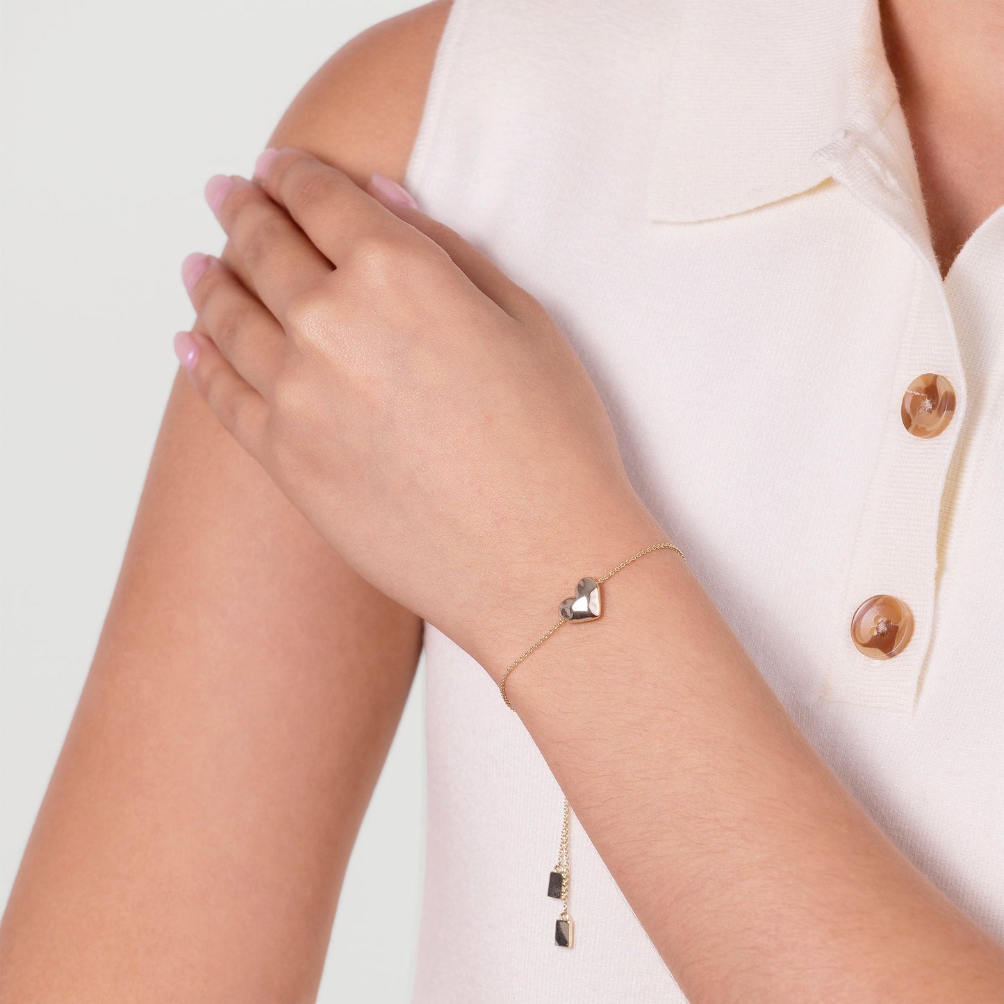 Radley London Gold Hammer Heart Bracelet