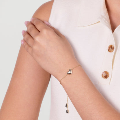 Radley London Gold Hammer Heart Bracelet