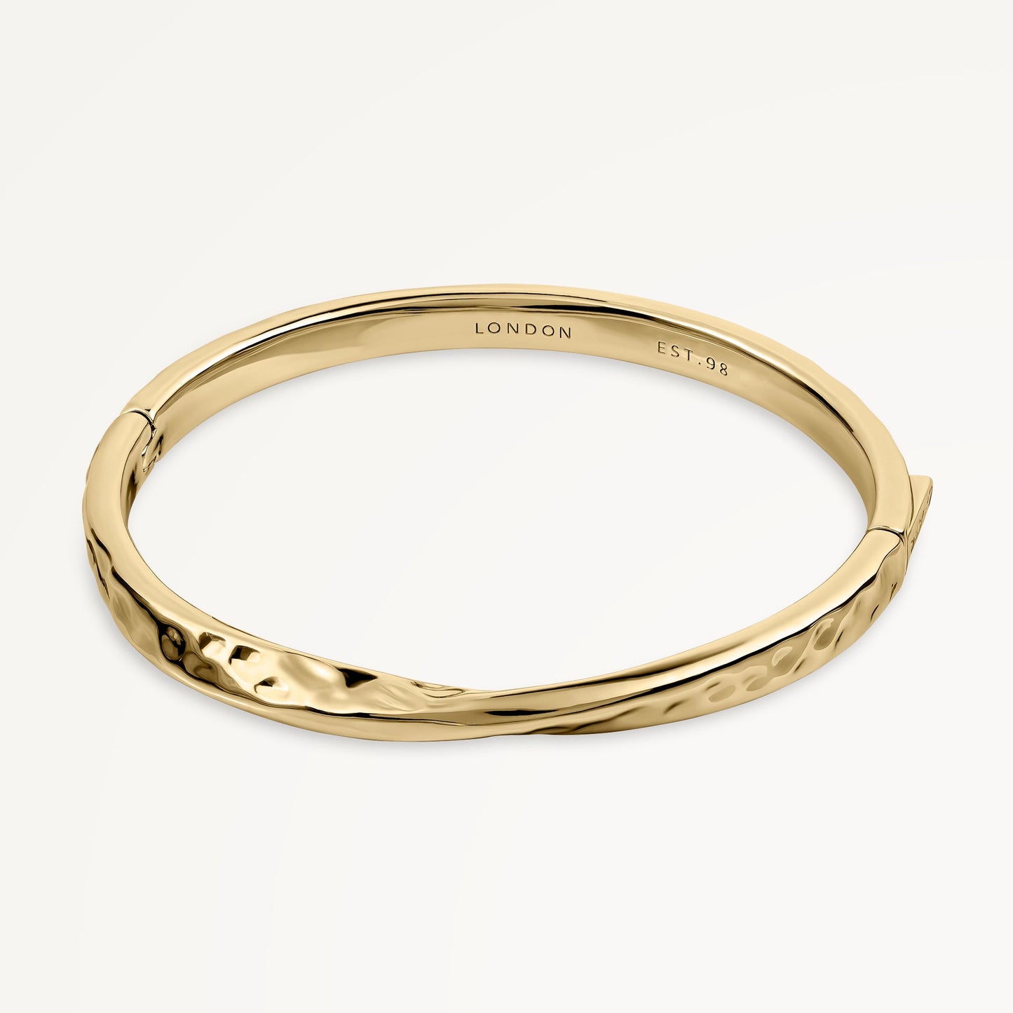 Radley London Gold Hammer Effect Bangle