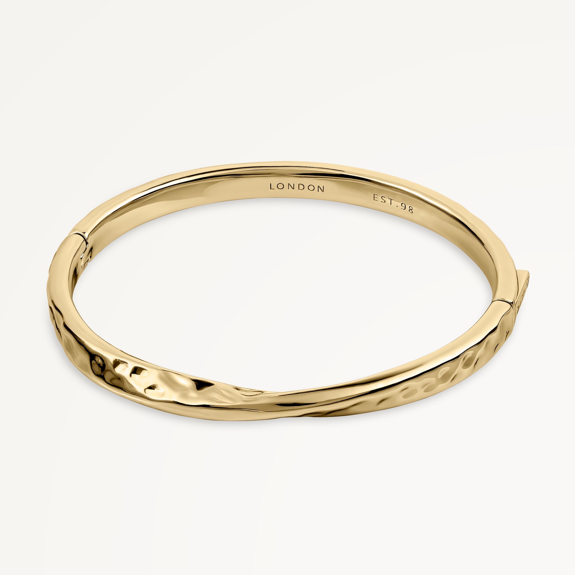 Radley London Gold Hammer Effect Bangle