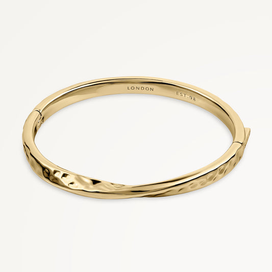 Radley London Gold Hammer Effect Bangle