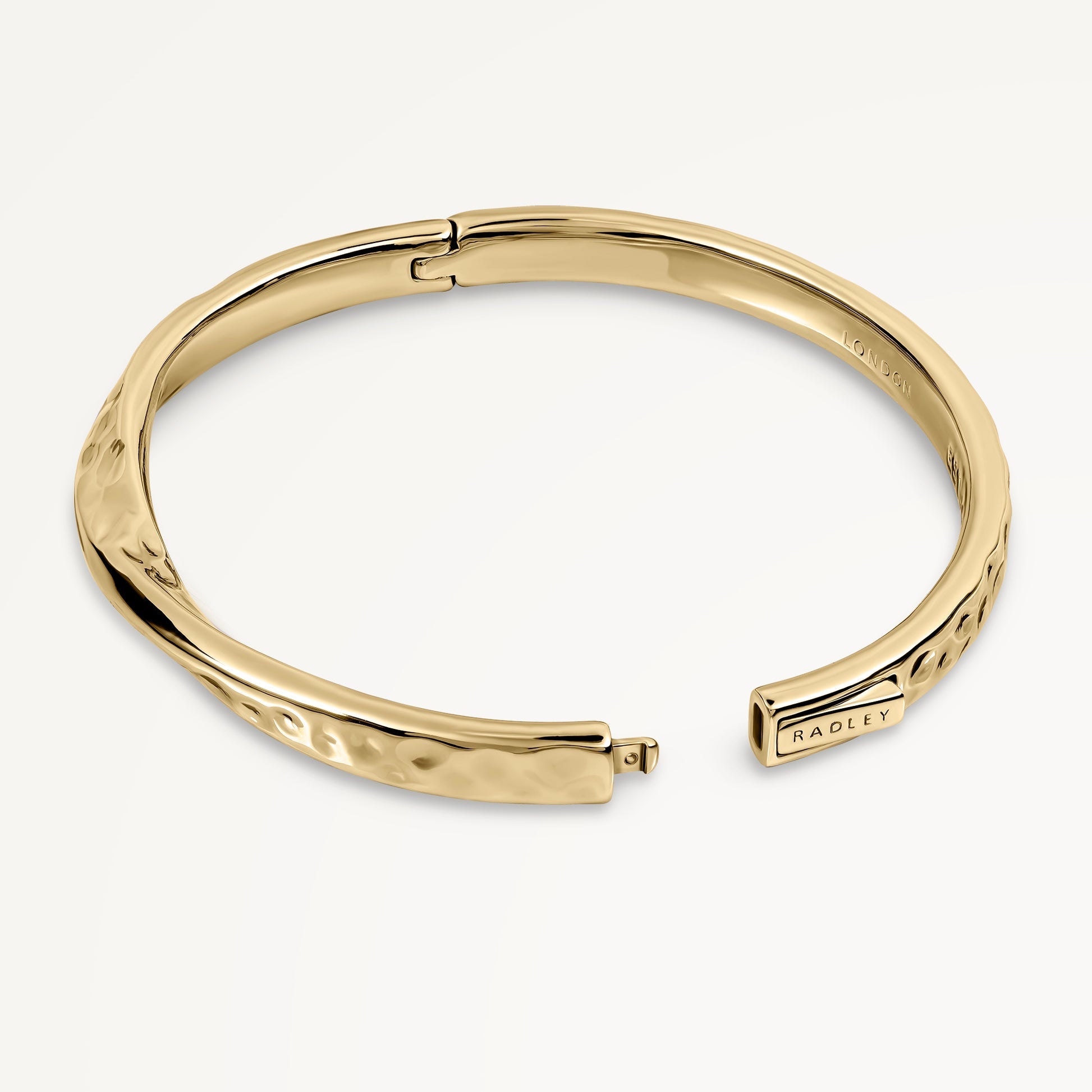Radley London Gold Hammer Effect Bangle