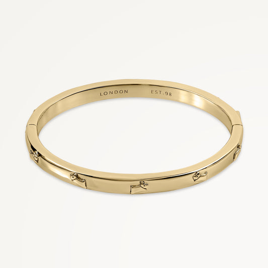 Radley London Gold Etched Bangle