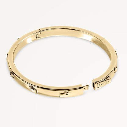 Radley London Gold Etched Bangle
