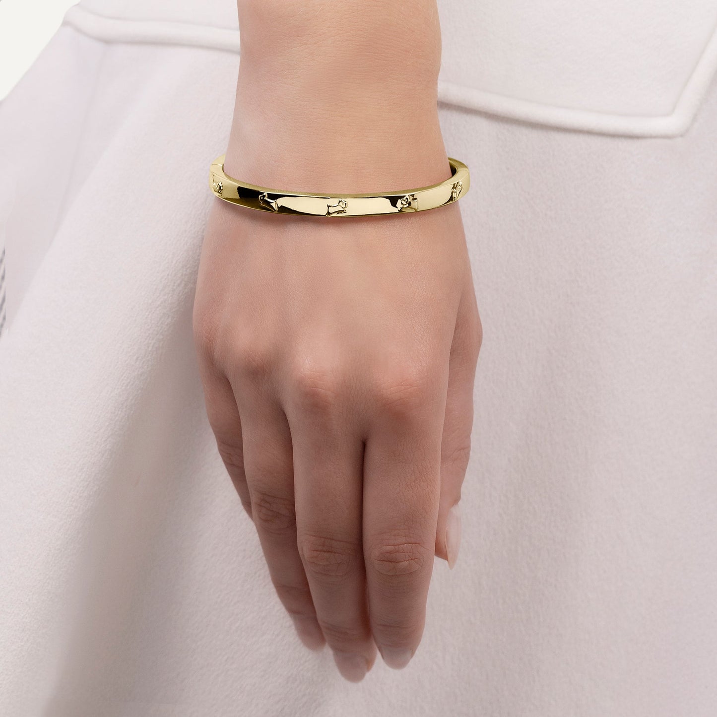 Radley London Gold Etched Bangle