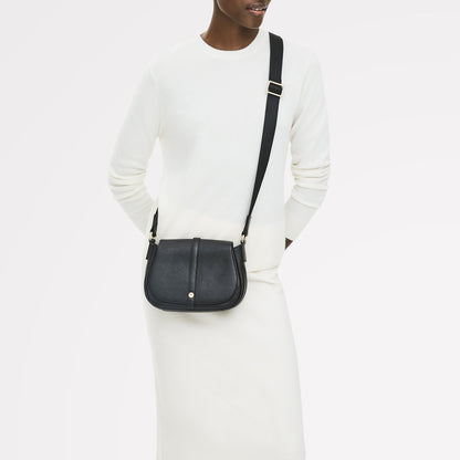 Radley London Lulworth Road Leather Mini Flapover Cross Body Bag in Black - 111947