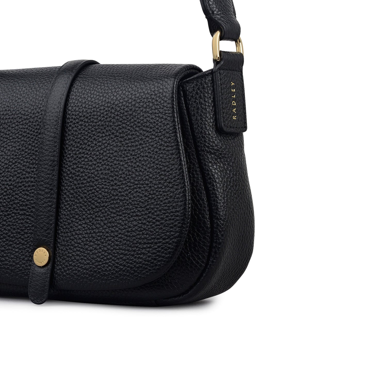 Radley London Lulworth Road Leather Mini Flapover Cross Body Bag in Black - 111947