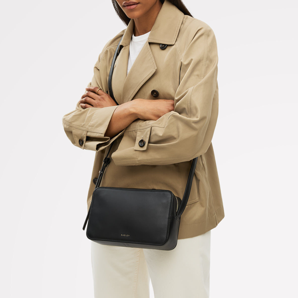 Radley London Black Small Ziptop Cross Body