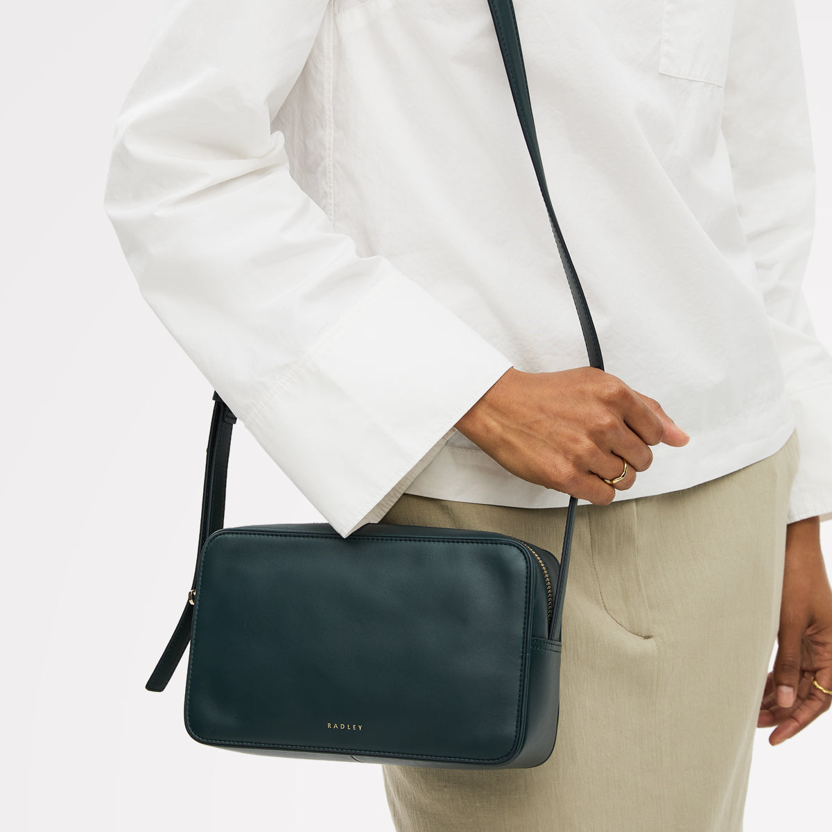 Radley London Teal Small Ziptop Cross Body