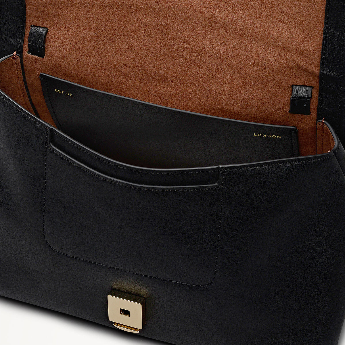 Radley London Black Medium Flapover Shoulder