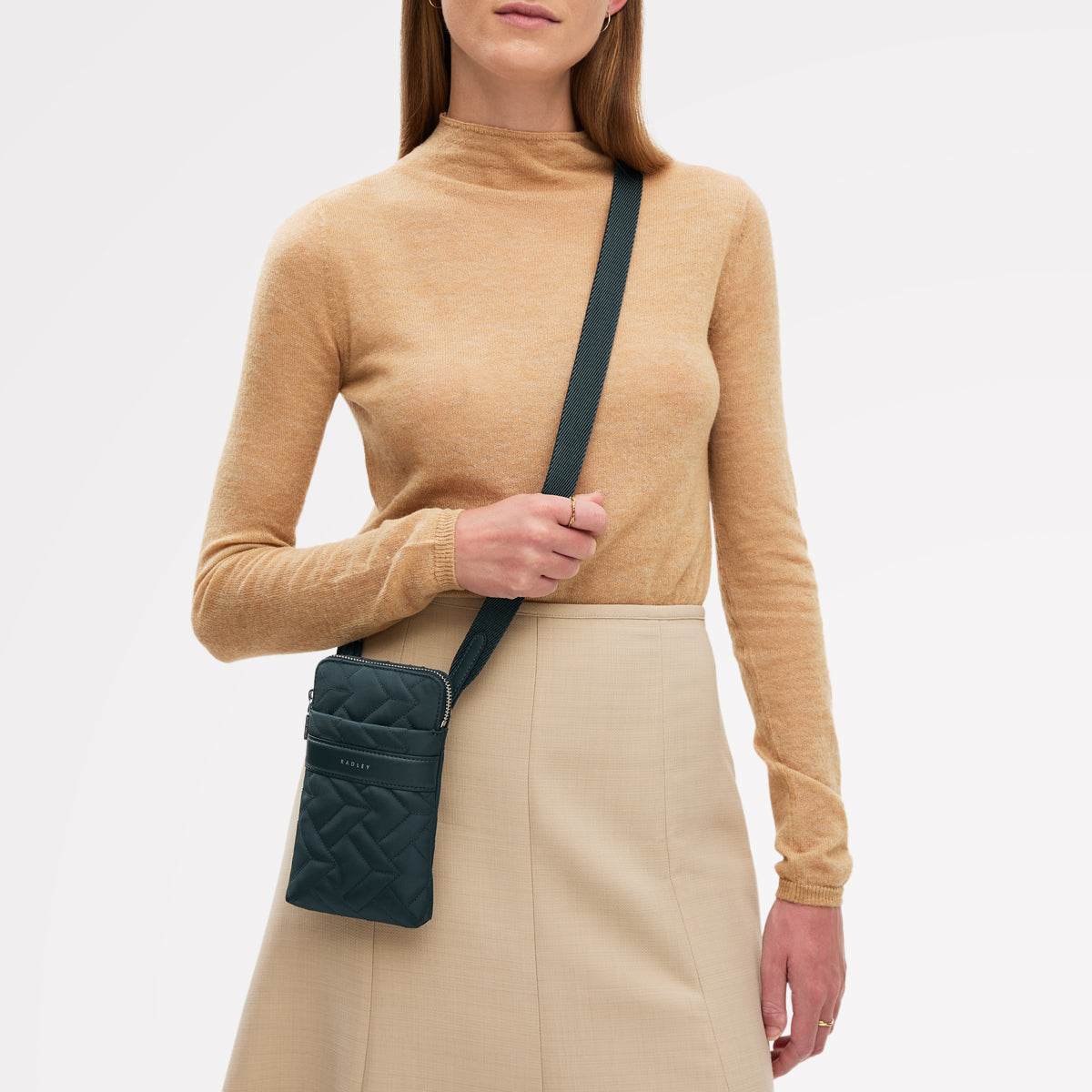 Radley London Teal Medium Zip Phone Cross Body