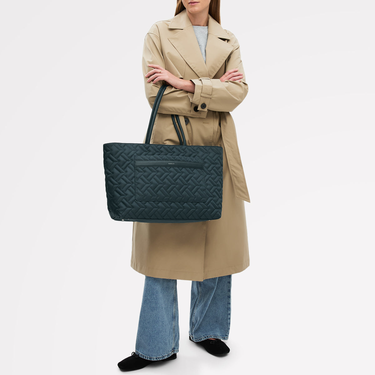 Radley London Teal Large Ziptop Tote