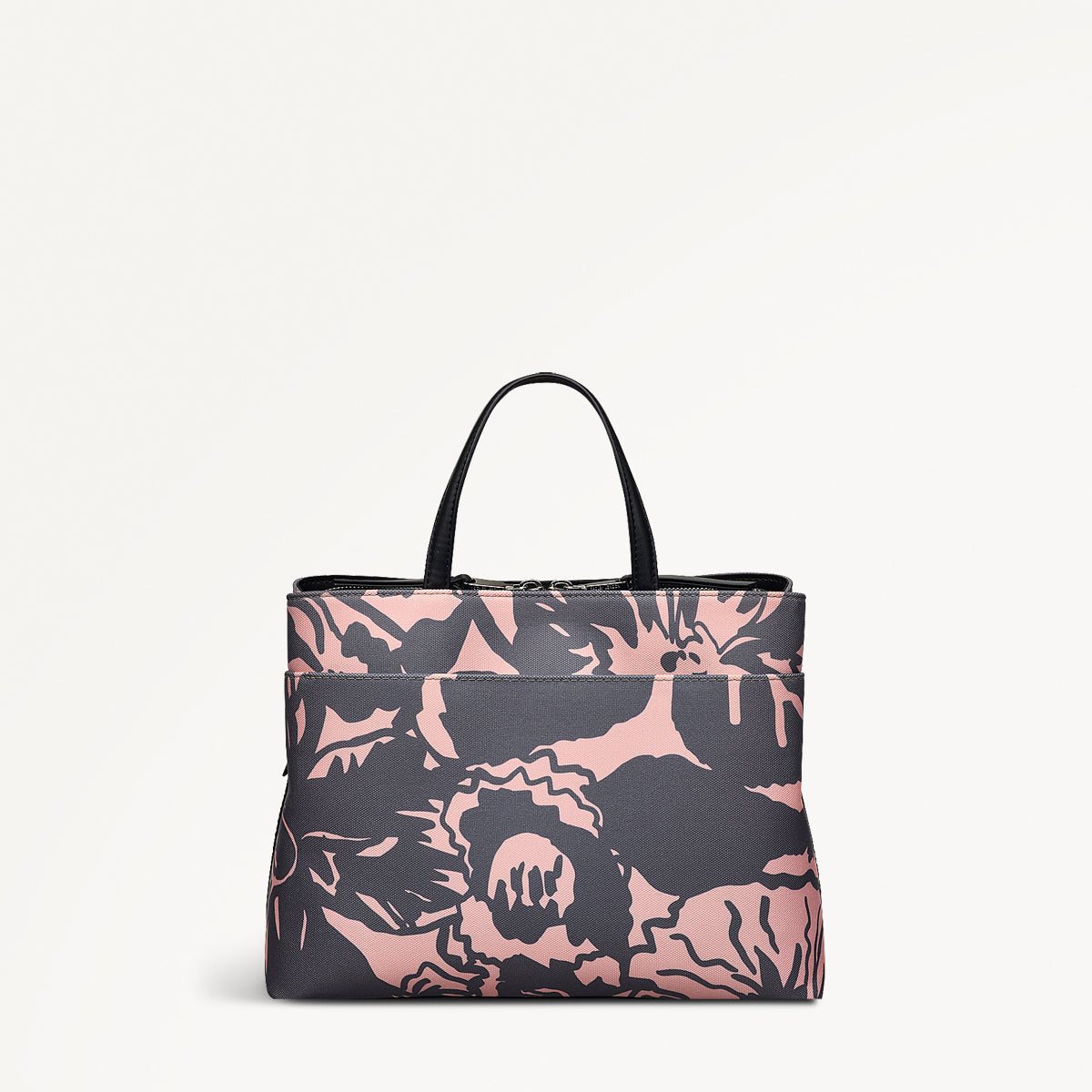 Radley London Responsible Ziptop Floral Grab Bag Black