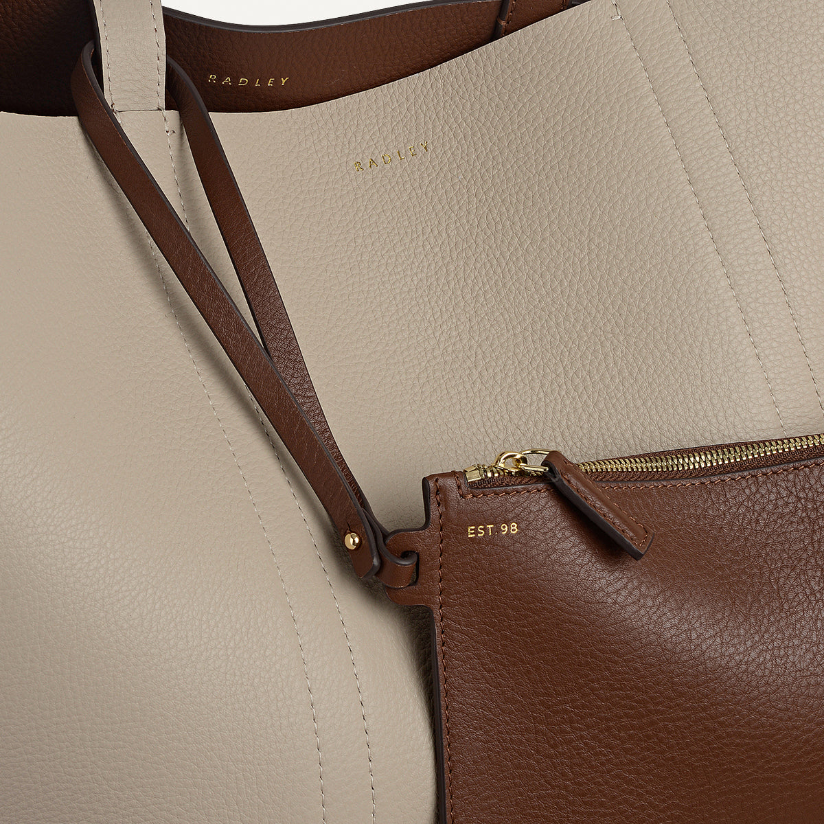 Radley London Chocolate Large Open Top Tote