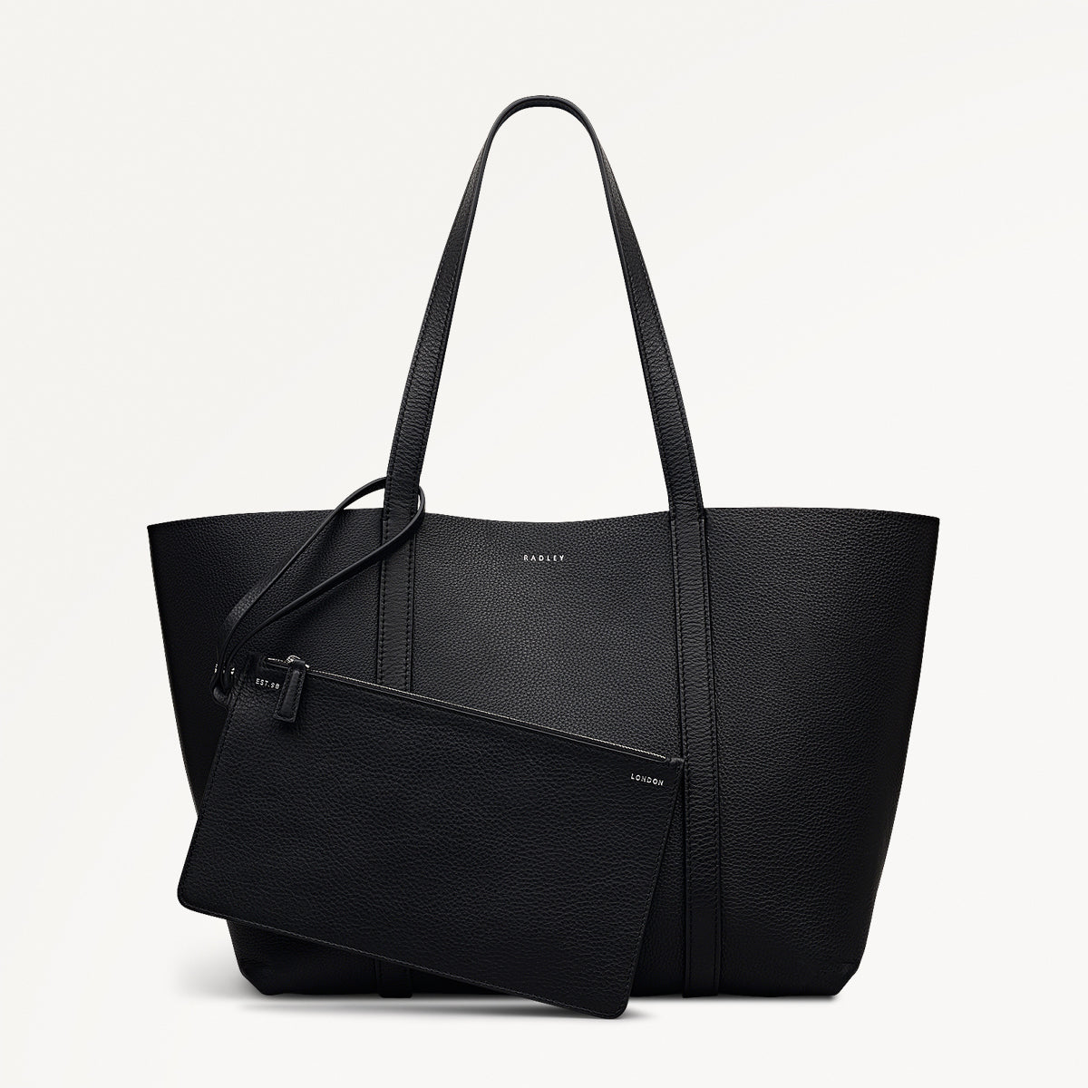 Radley London Black Large Open Top Tote