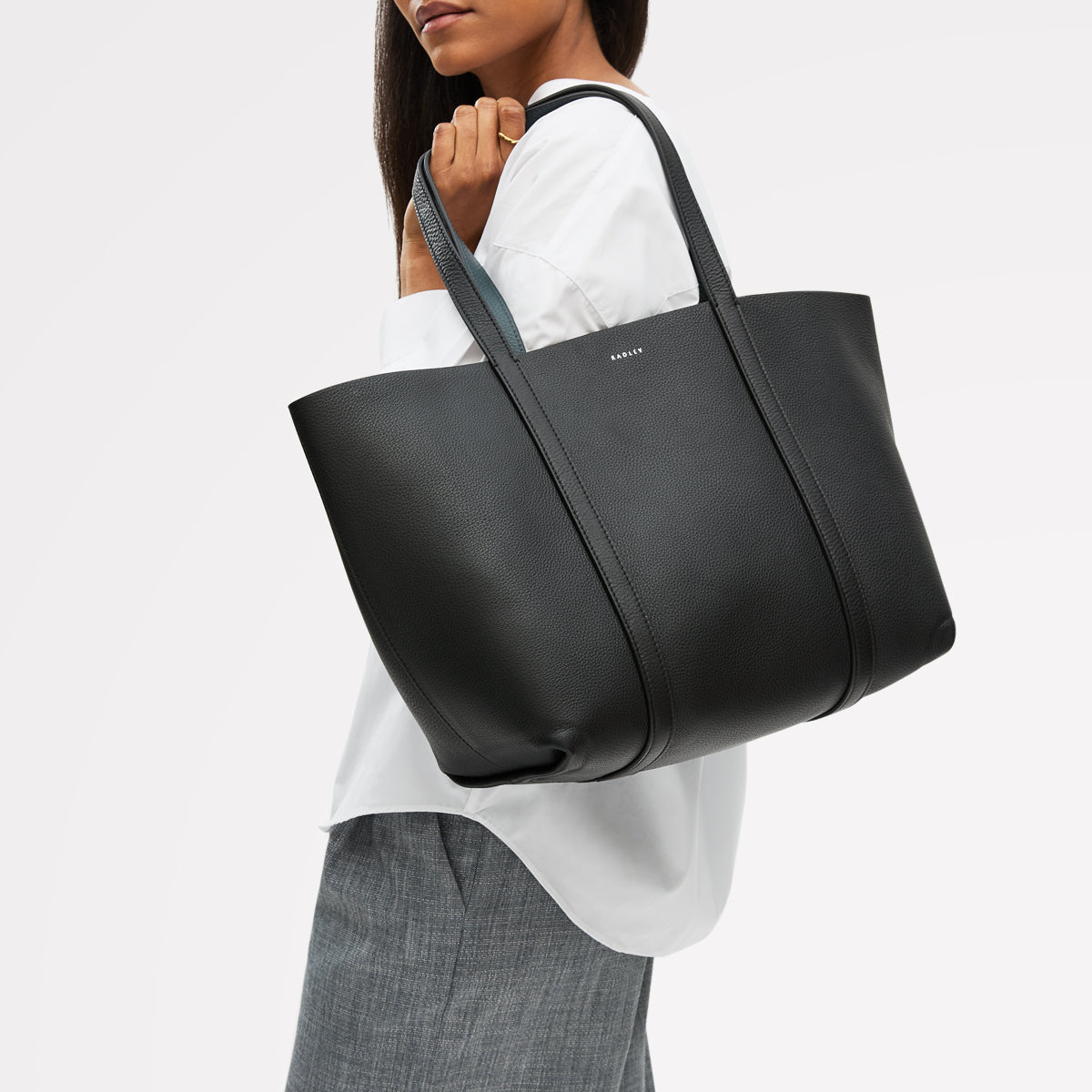 Radley London Black Large Open Top Tote