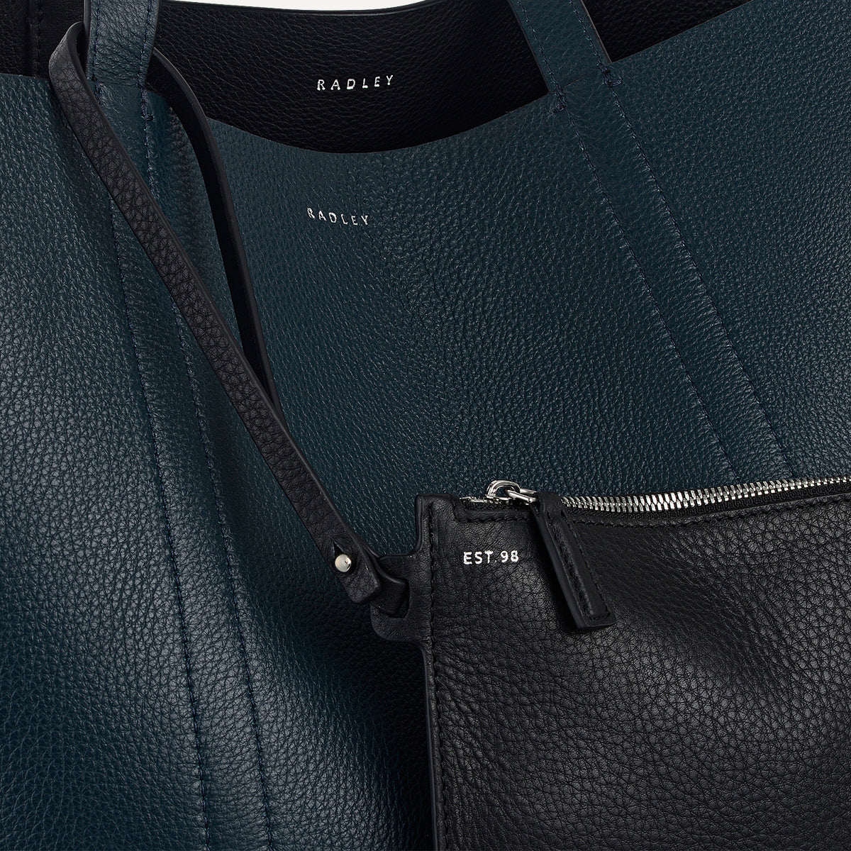 Radley London Black Large Open Top Tote