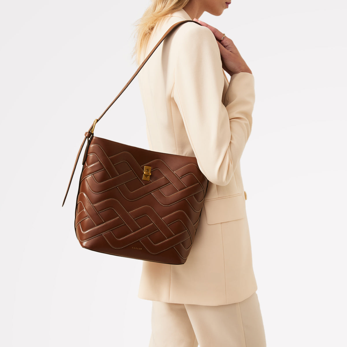 Radley London Tortoise Brown Large Bucket Bag