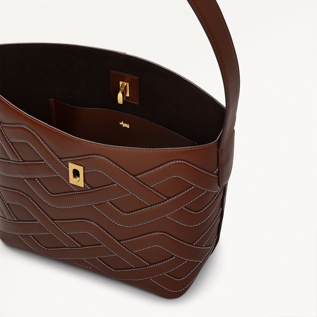 Radley London Tortoise Brown Large Bucket Bag