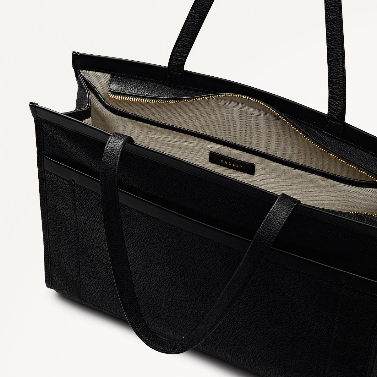 Radley London Black Large Ziptop Workbag