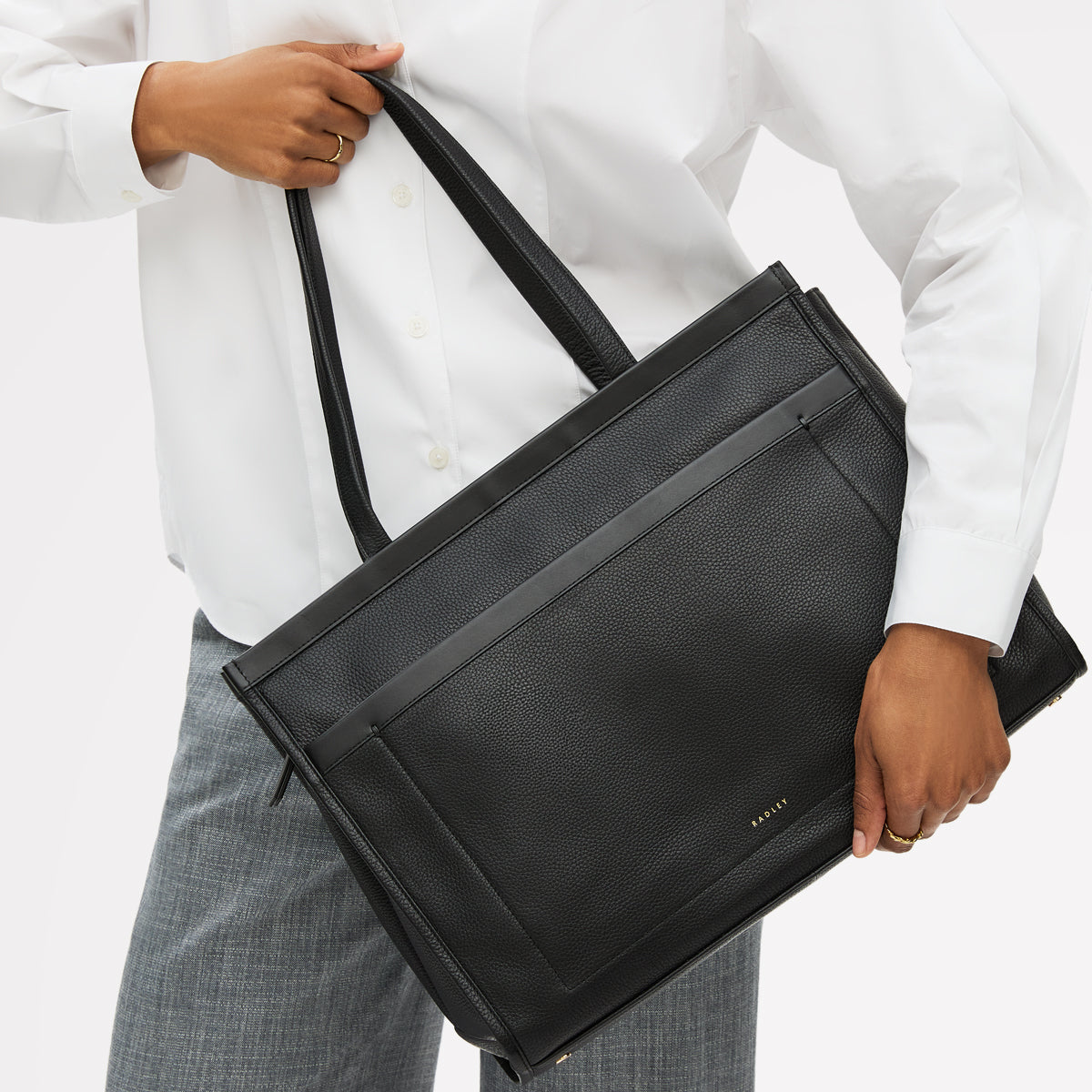Radley London Black Large Ziptop Workbag