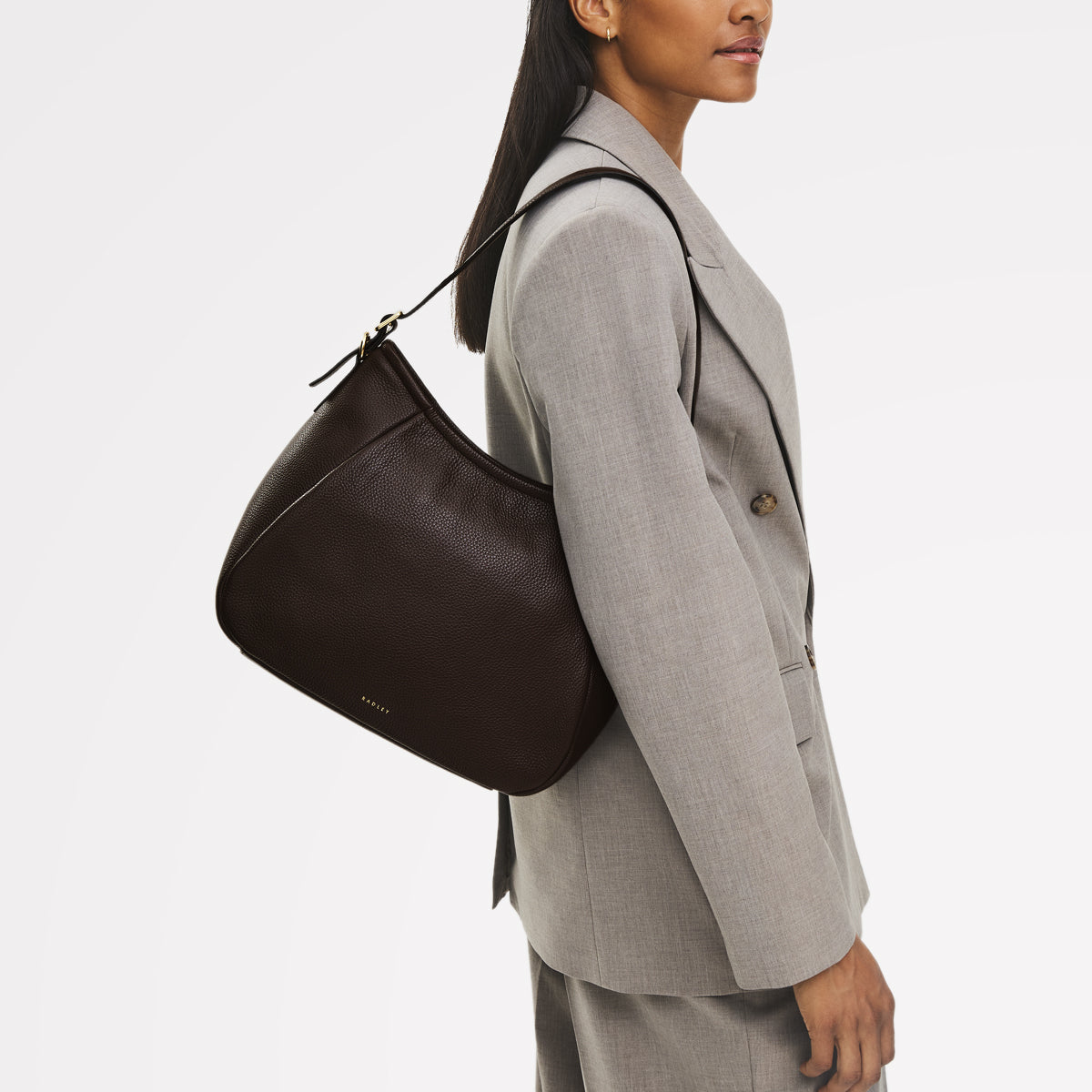 Radley London Dark Oak Medium Ziptop Shoulder