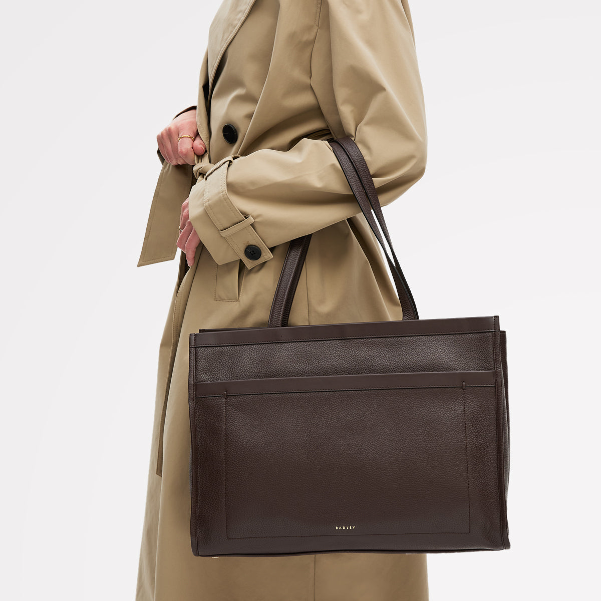 Radley London Dark Oak Large Ziptop Workbag